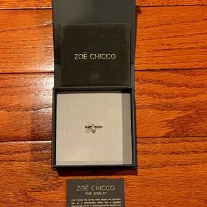ZOE CHICCO 14K Pearl and Diamond Stacked Ring